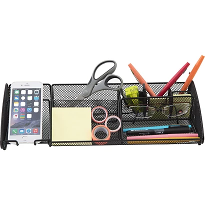 Prima pagina -Mond office alba desk organizer linea mesh 38 x 13 x 8 8 cm nero 115577 1