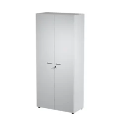 Armadio Componibile Alto Ante Battenti, 90 X 46 X 200 Cm, Grigio