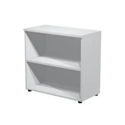 Armadio Componibile Basso A Giorno, 90 X 44 X 85 Cm, Grigio