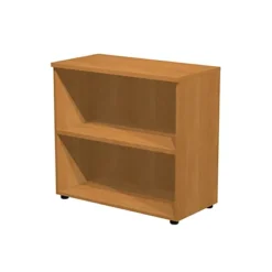 Armadio Componibile Basso A Giorno, 90 X 44 X 85 Cm, Noce Chiaro