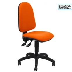 Astra Sedia Operativa,Tessuto Acrilico 100%, Arancione