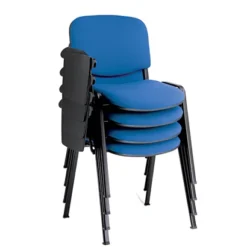 Bracciolo Fisso Con Scrittoio Rettangolare Per Sedie Attesa Iso - Nero