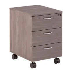 Cassettiera A 3 Cassetti Su Ruote Linea Elite, 43 X 52 X 59,5 Cm, Frassino Graphite