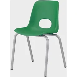 Children Sedia Per Ragazzi, Polipropilene, Altezza Seduta 46 Cm, Verde