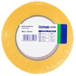 COMET Nastro Biadesivo - 2,5 Cm X 50 M - Trasparente
