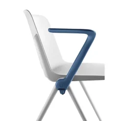 Coppia Braccioli Per Sedia Attesa Impilabile Nuance, Blu