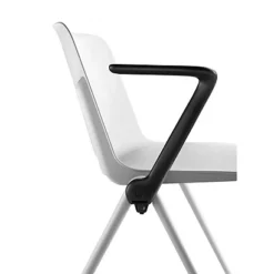 Coppia Braccioli Per Sedia Attesa Impilabile Nuance, Nero