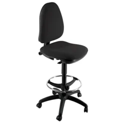 Designer, Sedia Disegnatore, Tessuto Acrilico, Nero