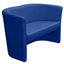 Divanetto 2 Posti Comfort, Similpelle, Blu