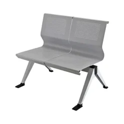 Divanetto Attesa 2 Posti In Acciaio, Grigio