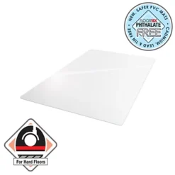 Floortex Cleartex® AdvantageMat Tappeto Protettivo Salvapavimento Anti-microbico, PVC 100% Riciclabile, Rettangolare, 1200 Mm X 1500 Mm, Trasparente