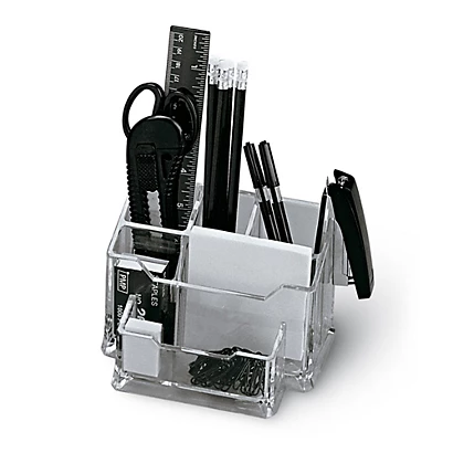 LEBEZ Portatutto Da Banco - Plexiglass - 19x12x10 Cm - Accessori Inclusi - Trasparente 1 LEBEZ Portatutto Da Banco - Plexiglass - 19x12x10 Cm - Accessori Inclusi - Trasparente