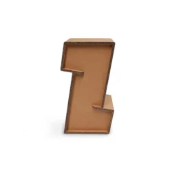 Linea EcoDesign Sgabello Alto In Cartone Cipresso, 33 X 36 X 65 Cm, Avana