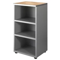 Mobile Medio A Giorno Linea Vertigo - Dimensioni Cm 45 X 45 X 130 - 2 Ripiani - Colore Rovere