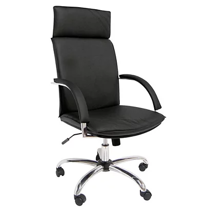 New Erika Poltrona Presidenziale, Pelle, Nero 1 New Erika Poltrona Presidenziale, Pelle, Nero