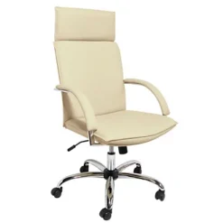 New Erika Poltrona Presidenziale, Pelle, Panna