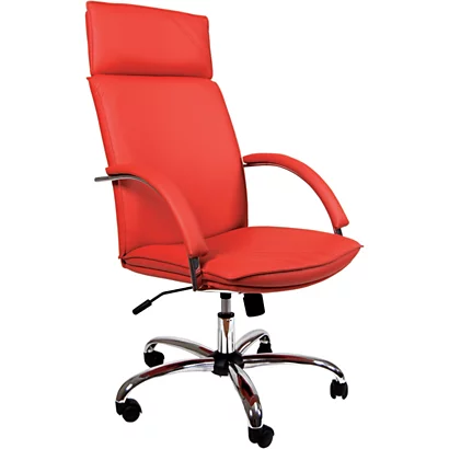 New Erika Poltrona Presidenziale, Pelle, Rosso 1 New Erika Poltrona Presidenziale, Pelle, Rosso