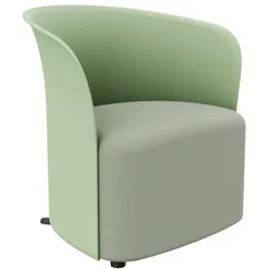 PAPERFLOW Poltrona Crown, Tessuto 100% Poliestere, Verde