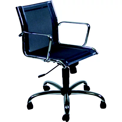 Poltrona Direzionale Eleonora, Rete Nylon, Grigio Scuro 1 Poltrona Direzionale Eleonora, Rete Nylon, Grigio Scuro