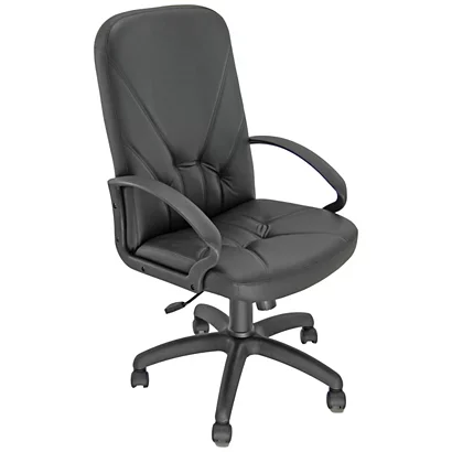 Poltrona Direzionale Time, Ecopelle, Nero 1 Poltrona Direzionale Time, Ecopelle, Nero