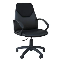 Poltrona Direzionale Venus In Ecopelle Nera