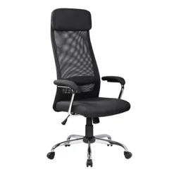 Poltrona Presidenziale Land, Rete Poliestere 100%, Nero