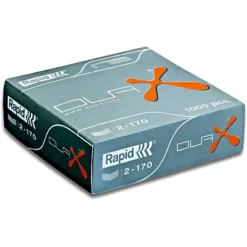 Rapid Punti Metallici Per Cucitrice DUAX, Lunghezza 20 Mm, Acciaio Galvanizzato, Confezione Da 1000