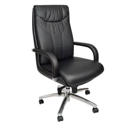 Roxana Poltrona Presidenziale, Pelle, Nero