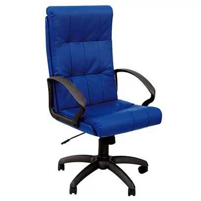 Sandra Poltrona Presidenziale, Similpelle, Blu 1 Sandra Poltrona Presidenziale, Similpelle, Blu