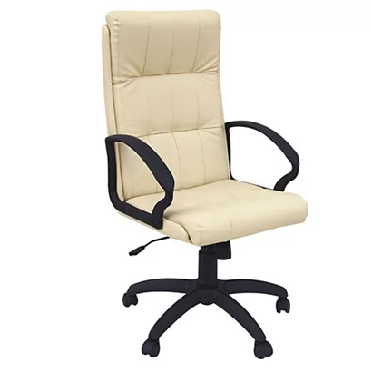 Sandra Poltrona Presidenziale, Similpelle, Panna 1 Sandra Poltrona Presidenziale, Similpelle, Panna