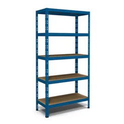Scaffalatura Metallica, 5 Ripiani, Blu