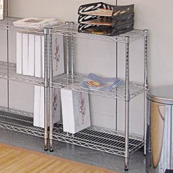 Scaffale In Acciaio 3 Ripiani, 60 X 35 X 90 Cm