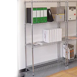 Scaffale In Acciaio 4 Ripiani, 121 X 35 X 168 Cm