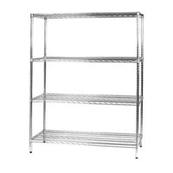 Scaffale In Acciaio 4 Ripiani, 121 X 60 X 160 Cm