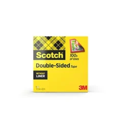 SCOTCH® Nastro Biadesivo 665 Trasparente, 12 Mm X 33 M