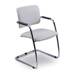 Sedia Attesa Desy, Ecopelle, Bianco