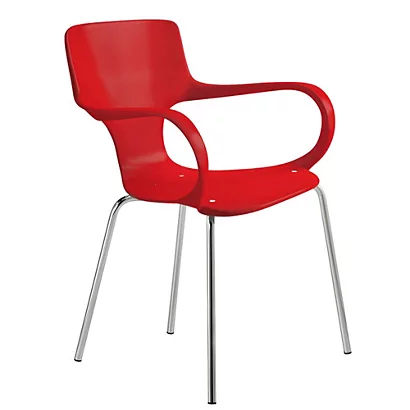 Sedia Attesa Impilabile Greta, Polipropilene, Rosso (confezione 2 Pezzi) 1 Sedia Attesa Impilabile Greta, Polipropilene, Rosso (confezione 2 Pezzi)