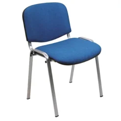 Sedia Attesa Impilabile Grey, Tessuto Poliestere 100%, Blu (confezione 2 Pezzi)