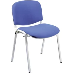 Sedia Attesa Impilabile Lady, Tessuto Acrilico 100%, Blu (confezione 2 Pezzi)