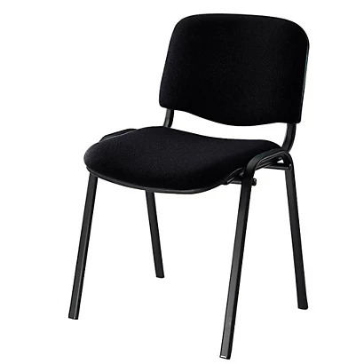 Sedia Attesa Impilabile, Tessuto Acrilico 100%, Nero (confezione 2 Pezzi) 1 Sedia Attesa Impilabile, Tessuto Acrilico 100%, Nero (confezione 2 Pezzi)