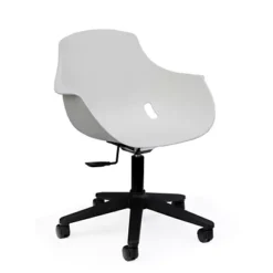 Sedia Girevole Home Office "Maggie", Bianco