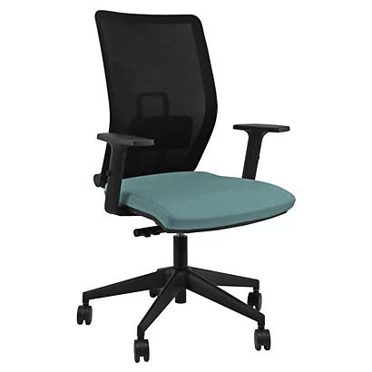 Sedia Operativa Ergonomica OCEAN Con Braccioli, Tessuto Sealife, Verde Acqua 1 Sedia Operativa Ergonomica OCEAN Con Braccioli, Tessuto Sealife, Verde Acqua