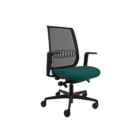 Sedia Operativa Ergonomica Planet Con Braccioli, Tessuto Naturale E Ignifugo, Ottanio 1 Sedia Operativa Ergonomica Planet Con Braccioli, Tessuto Naturale E Ignifugo, Ottanio