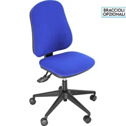 Sedia Operativa Power, Tessuto, Blu