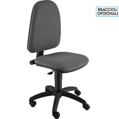 Sedia Operativa Swing, Tessuto, Grigio