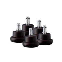 Set 5 Piedini In Polipropilene Per Le Sedie E Sgabelli Del Disegnatore, Nero