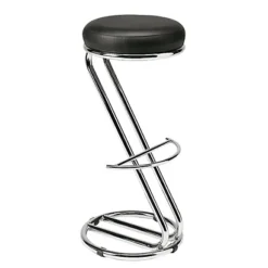 Sgabello Alto Prestige, Nero