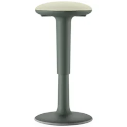 Sgabello Ergonomico Sway, Tessuto Target, Struttura Verde, Sedile Beige