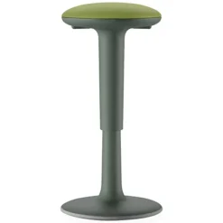 Sgabello Ergonomico Sway, Tessuto Target, Struttura Verde, Sedile Verde Chiaro