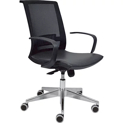 Skema Sedia Semi Direzionale, Ecopelle, Nero 1 Skema Sedia Semi Direzionale, Ecopelle, Nero